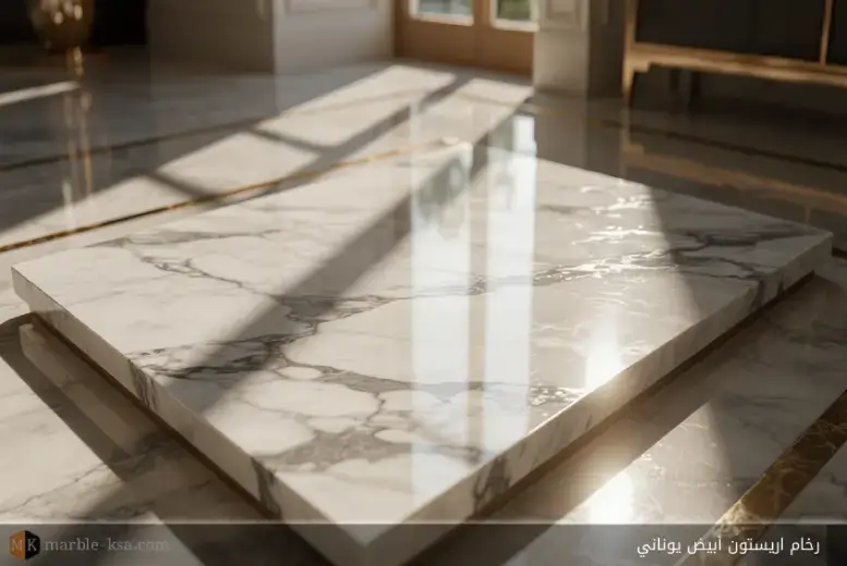 رخام اريستون أبيض يوناني